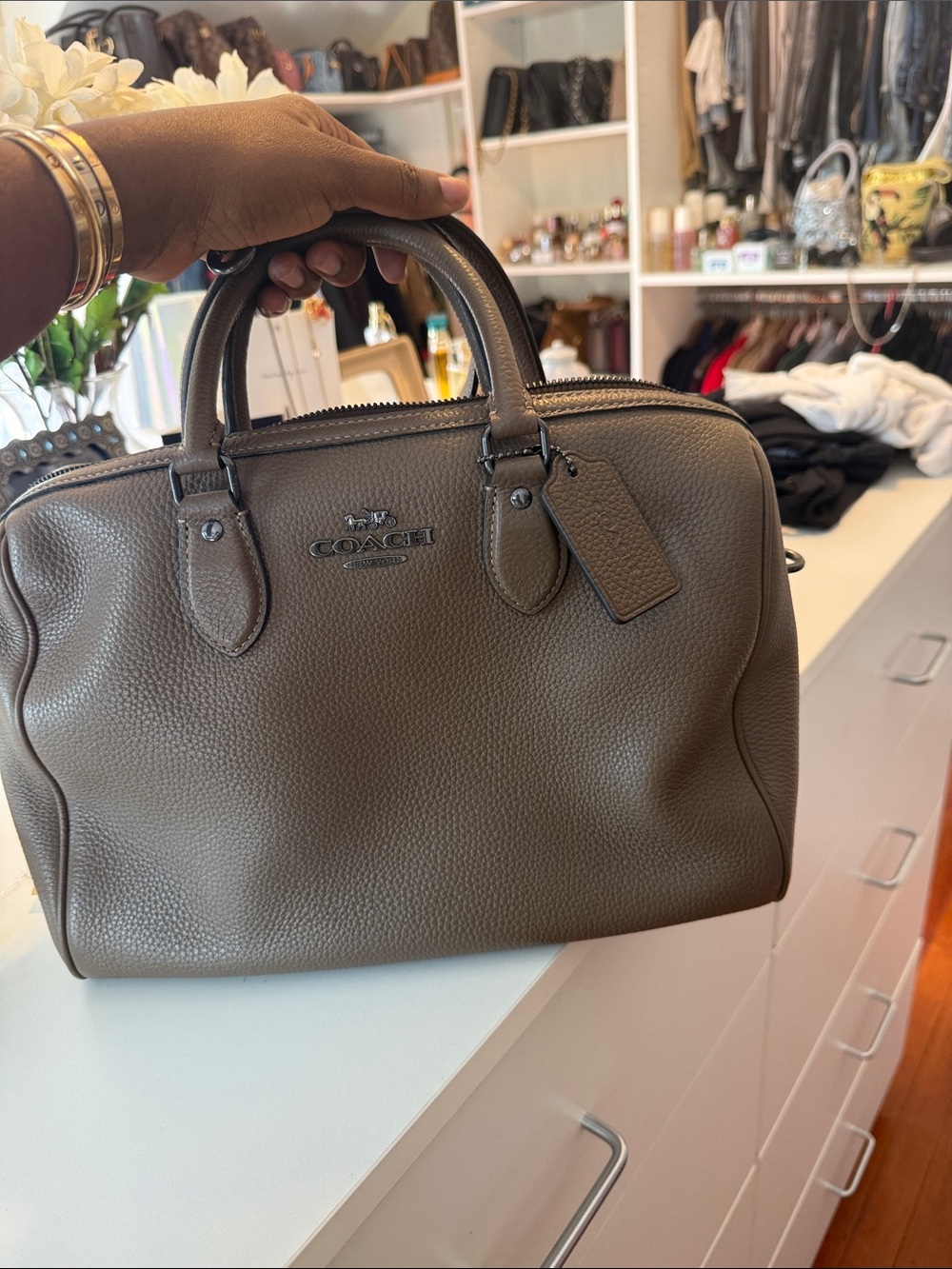Coach Large Rowan in Stone - Picture 5 of 7